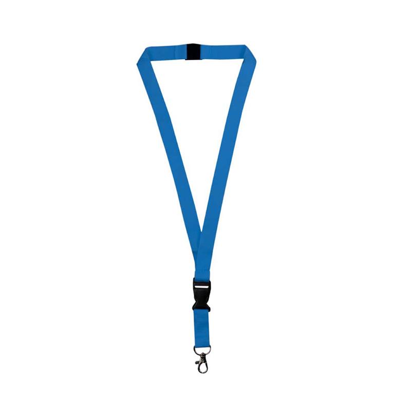 20mm Navy Blue Polyester Material Lanyard