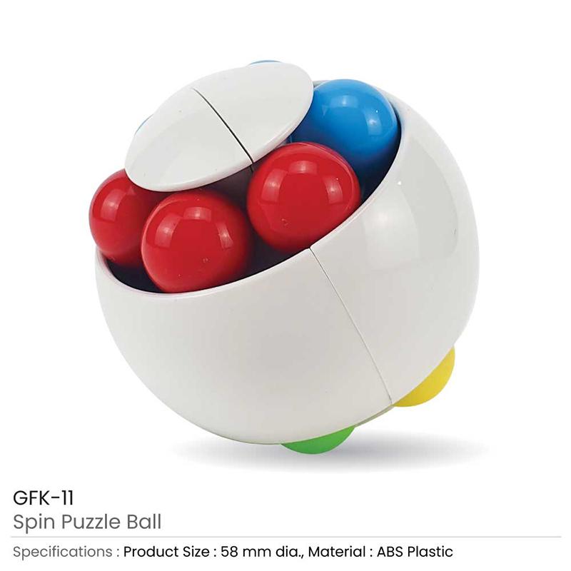 Spin Ball Puzzles With Logo